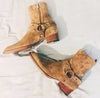 Men's Shoes Handmade suede Leather Camel Motorcycle Zip Fastening Boots