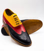 Men's Shoes Handmade Leather Black Red &Tan Oxford Lace up Formal Casual Boots