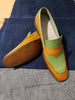 Tailor Made Men's Two Tone Leather Loafer Slip On Moccasin Formal Casual Shoes