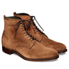 Brown Leather Shoes Men Handmade Suede Ankle High Formal Casual Lace Up Boots