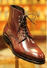 Men's Shoes Handmade Brown Cowhide Leather Ankle High Cap Balmoral Dress Boots