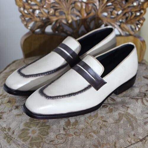 Men's Shoes Handmade Pure Leather Formal Casual Slip-on Loafers Shoes