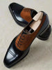 Men's Shoes Handmade Leather Two Tone Formal Casual Oxford Lace Up Shoe