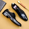 Men's Shoes Handmade Formal Black Leather Derby Lace up Wingtip Dress