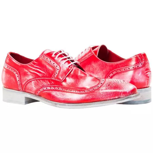 Men's Shoes Handmade Leather Formal Casual Nappa Wingtip Lace up