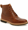 Men Handmade Boots Brown Leather Lace Up Ankle Cap Toe Formal Wear Casual Shoes