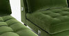 Sofa Corner Grass Green Velvet Mid Century Modern Large Corner 275cm x 275cm