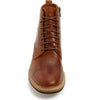 Men Handmade Boots Brown Leather Lace Up Ankle Cap Toe Formal Wear Casual Shoes