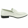 Men Handmade Shoes White Leather Loafers & Slip On Moccasin Formal Boots