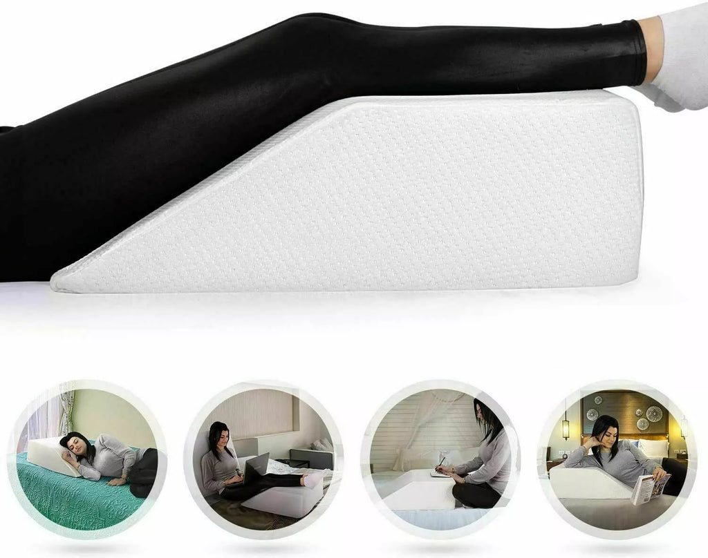 Leg Elevation Pillow Circulation Orthopaedic Support Wedge Back Knee Pain Relief