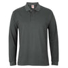 Mens Polo Long Sleeve T-Shirt Tipping Collar Smart Casual Shirt Tops